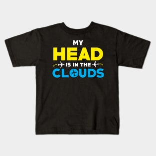 Head in the Clouds (Flying Planes) Kids T-Shirt